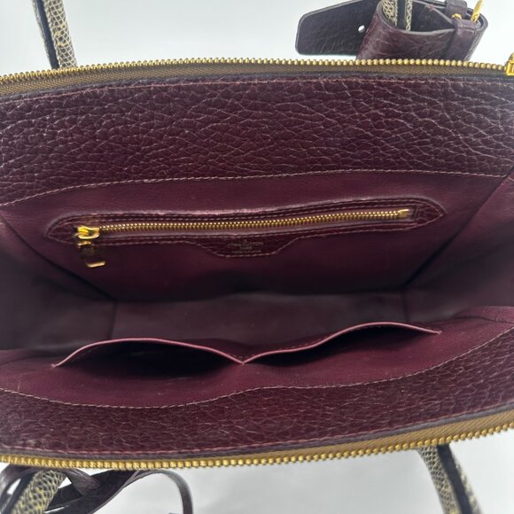 Louis Vuitton Exotic Ostrich Lizard Majestueux Tote MM Bordeaux - Picture 7 of 9